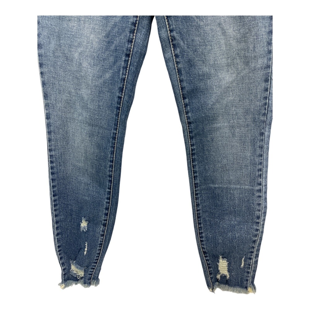 Blue Revival Women's /Junior Size 26 Distressed Look Blue Jean Pants - Picture 4 of 5